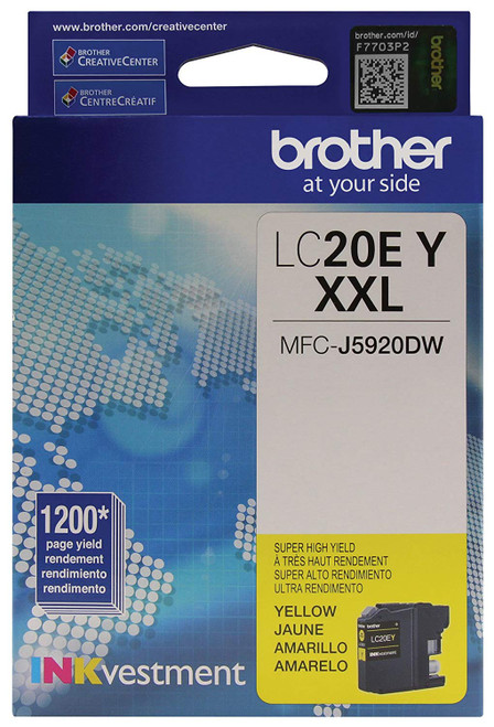 Brother LC20EY Super High Yield Yellow Ink Cartridge Brother LC20EY Super High Yield Yellow Ink Cartridge