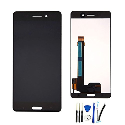 SOMEFUN LCD Display Screen digitizer Touch glass Assembly For Nokia 6 2017 N6 TA-1000 TA-1003 TA-1033 TA-1025 5.5" Replacement black