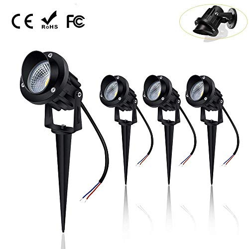 ALOVECO Landscape Lighting Low Voltage, 12V / 24V LED Landscape lights IP66 Waterproof Outdoor Landscape Spotlights Aluminum Metal Made with Spike for Driveway, Patio,Garden,Pathway (Warm White,4Pack) ALOVECO Landscape Lighting Low Voltage, 12V / 24V LED Landscape lights IP66 Waterproof Outdoor Landscape Spotlights Aluminum Metal Made with Spike for Driveway, Patio,Garden,Pathway (Warm White,4Pack)