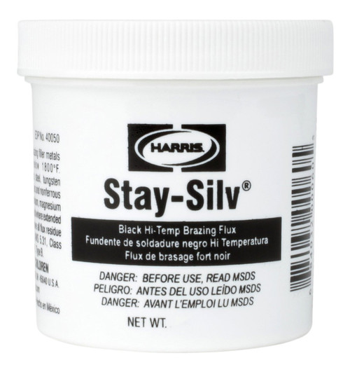 Harris SSBF1/2 Stay Silv Brazing Flux, 1/2 lb. Jar, Black