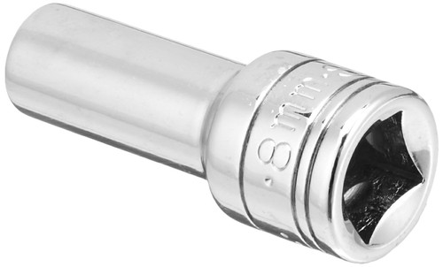 SK Hand Tool 8408 6 Point 8mm Drive Deep Socket, 3/8-Inch, Chrome