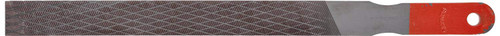 Simonds Flat Hand File with Handle, American Pattern, Chip Breaking, Rectangular, Black Oxide Coating, Coarse, 10' Length, 31/32' Width, 3/16' Thickness