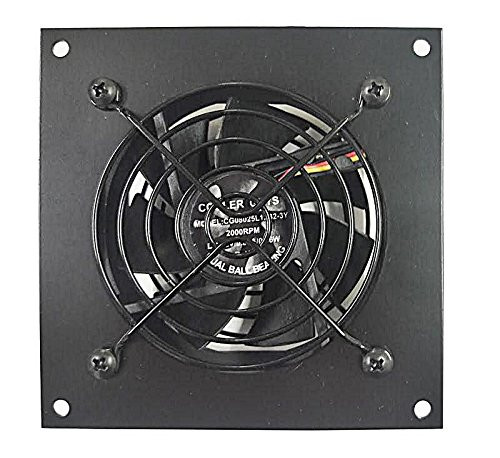 Coolerguys Programmable Thermal Controlled Cooling Kits for Cabinets, AV, and Components (Plastic, Single 80mm)