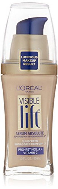 L'Oréal Paris Visible Lift Serum Absolute Foundation, Soft Ivory, 1 fl. oz. L'Oréal Paris Visible Lift Serum Absolute Foundation, Soft Ivory, 1 fl. oz.