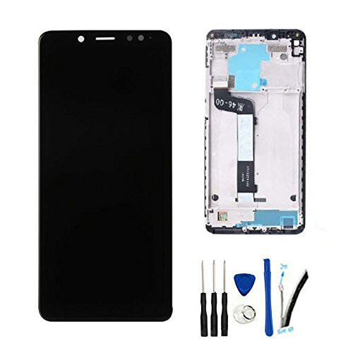 LCD Display Digitizer Touch Screen Glass Panel Assembly Replacement for Xiaomi Redmi Note5 Note 5 / Note 5 Pro 5.99" (Snapdragon 636) Black w/Frame
