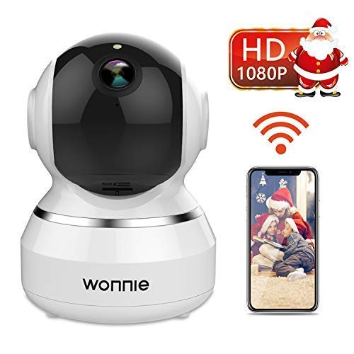 WONNIE Wireless IP Camera 1080P, WiFi Home Surveillance Security Camera for Baby/Elder/Pet/Nanny Monitor, Pan/Tilt, Two-Way Audio & Night Vision(White) WONNIE Wireless IP Camera 1080P, WiFi Home Surveillance Security Camera for Baby/Elder/Pet/Nanny Monitor, Pan/Tilt, Two-Way Audio & Night Vision(White)