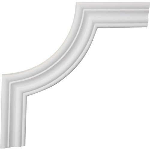 Ekena Millwork PML12X12OX-2-CASE-4 12 inch W x 12 inch H x 5/8 inch P Oxford Panel Moulding Corner (4-Pack),