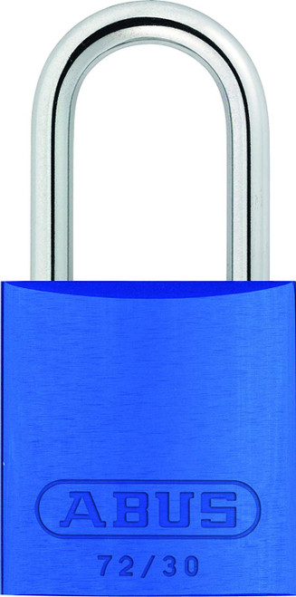 ABUS 72/30 Aluminum Safety Padlock Blue Keyed Different