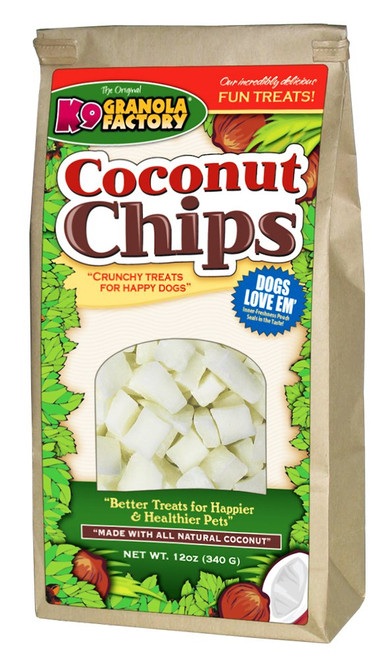 K9 Granola Factory Coconut Chips Dog Treat, 12 oz