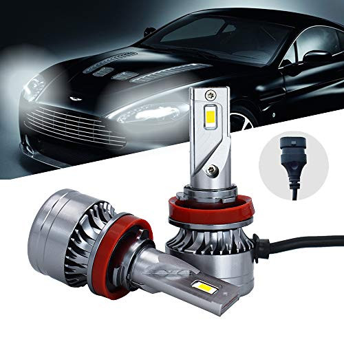 H11 LED Headlight Bulbs Conversion Kit 11,000 LM Extremely Brigh 6000K Xenon White 2 Years Warranty for High Beam Low Beam