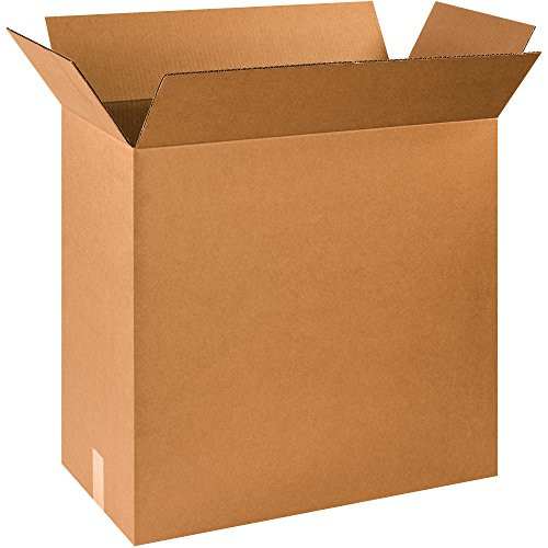 Aviditi 241224 Corrugated Box, 24" Length x 12" Width x 24" Height, Kraft (Bundle of 10)