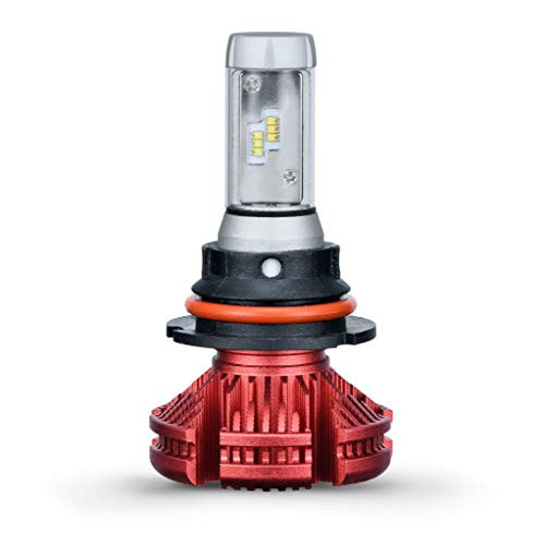 Kit-9007-Red LED Headlight Bulbs 12000LM 72W Super Bright Xenon Cool White 6500K Halogen Replacement Adjustable Beam,Plug&Play LED HeadLamps All-in-one Conversion Kit By Dazzray?Pack of 2?