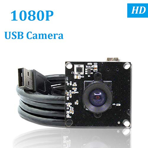 OHWOAI Full HD 1080P Wide Angle USB Board Camera,USB CMOS Board Camera Module, USB with Lens Wide Angle Camera,2.0 Megapixel Mini Web Camera for PC Android Windows Mac Os Linux,Video Surveillance