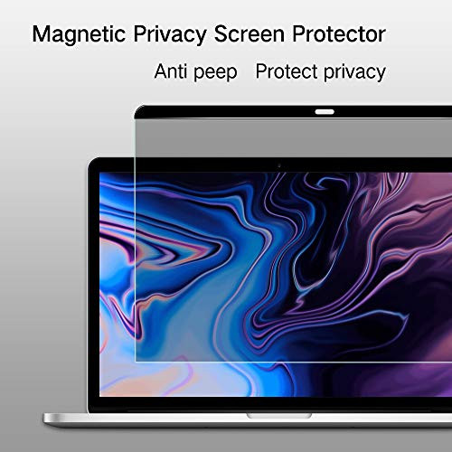PERFECTSIGHT Magnetic Privacy Screen Protector Anti Spy Anti Glare Blue Light Filter Easy On/Off for MacBook pro 15 inch 2016-2018 A1534 (A1707/A1990)