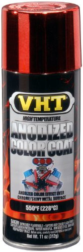 VHT SP450-6 PK (ESP450007-6 PK) Red High Temperature Anodized Color Coat - 11 oz. Aerosol, (Case of 6)