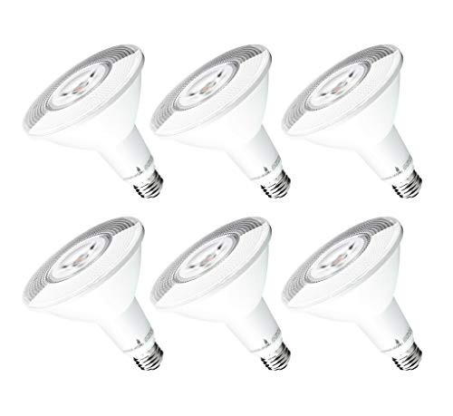 Hyperikon PAR38 LED Bulb, 100 Watt (14W), Dimmable Flood Light, E26 Base, 2700K, CRI90, 6 Pack Hyperikon PAR38 LED Bulb, 100 Watt (14W), Dimmable Flood Light, E26 Base, 2700K, CRI90, 6 Pack