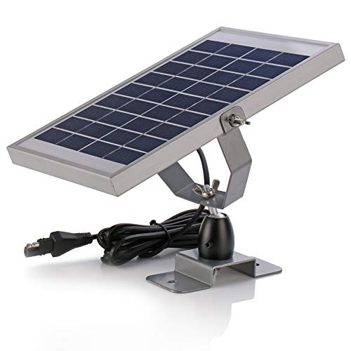 SUNER POWER 6V Waterproof Solar Battery Trickle Charger & Maintainer - 5 Watts Solar Panel with Built-in Intelligent MPPT Solar Charge Controller + Adjustable Mount Bracket + SAE Connection Cable Kits