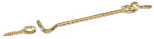 Hillman Hardware Essentials 852771 Hook and Eye Latch Brass 3" -2 Pack