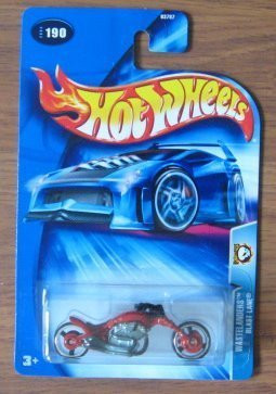 Hot Wheels 2004 Wastelanders Blast Lane RED 190 Motorcycle