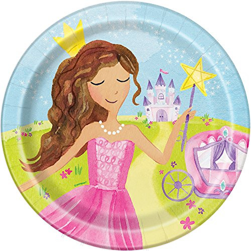 Magical Princess Paper Party Plates, 8ct