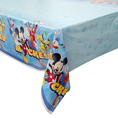 Unique Mickey Roadster Plastic Party Table Cover, 54" x 84"