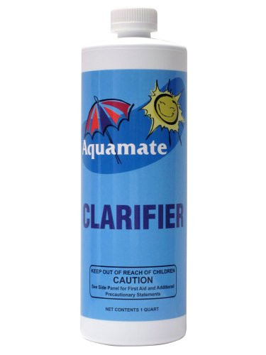 Aqua Mate 182623 1-2400 Swimming Pool Clarifier, 1 quart, White