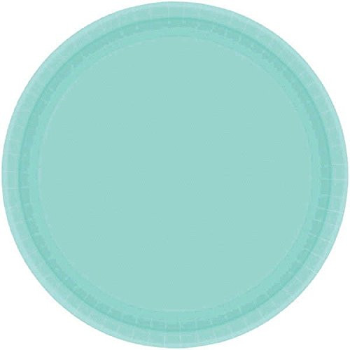 amscan Robin's Egg Blue Round Paper Plates, 20 Ct. | Party Tableware
