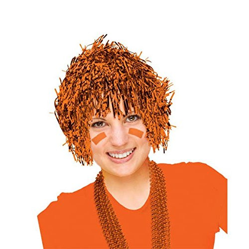 Amscan Fun Party Wig Costume, Orange