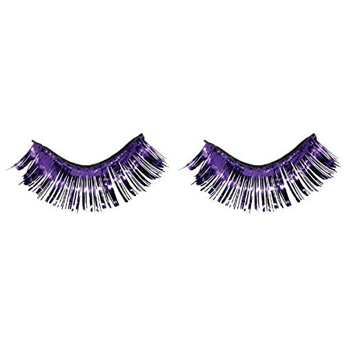 Amscan Tinsel Eyelashes, Party Accessory, Purple