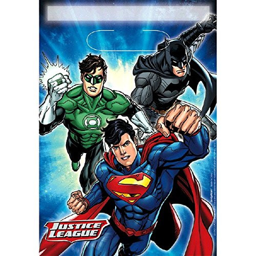 Justice League Folded Loot Bags, Party Favor