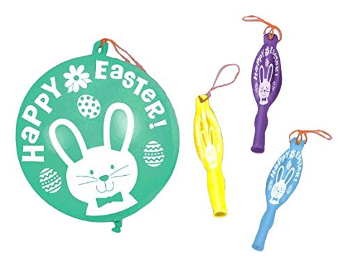 Amscan 396869 Easter Punch party-balloons, 6 1/2 x 2 3/4 inches, Assorted Colors