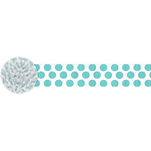 Dots Crepe Streamer | Robin's Egg Blue | Party Decor