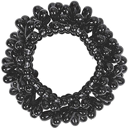 Amscan 397495.10 Shindigz Drop Bead Bracelets Costume Accessories, Black, 3" Party Favors,