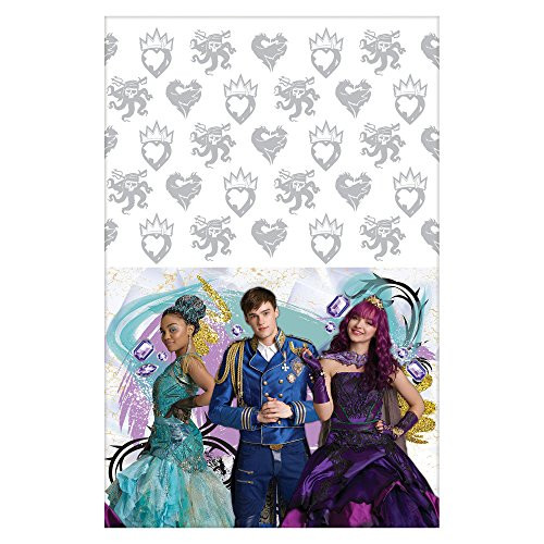 amscan Disney Descendants 2 Plastic Table Cover ,Multi-Colored ,One Size