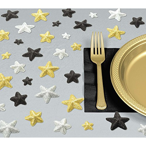 Amscan 361896 Party Supplies Glitz & Glam Glitter Table Sprinkles, 1", Multi Color