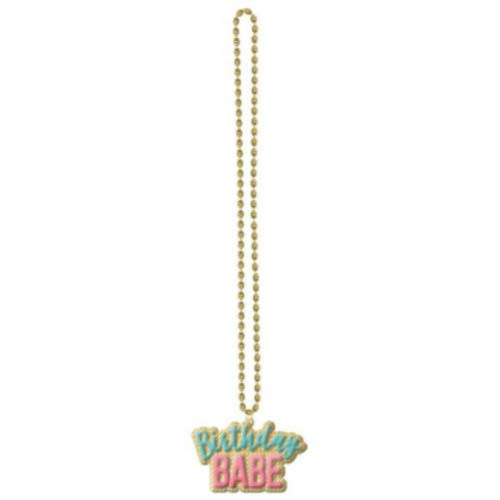 Amscan 399681 Colorful Fun Bead Necklace Accessories, Multicolor, 29" Party Confetti, One Size,