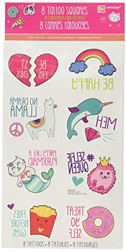 amscan Selfie Celebration Tattoos
