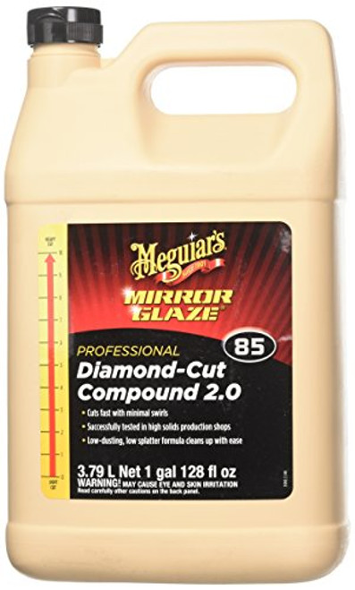 Meguiars M8501 Mirror Glaze Diamond Cut Compound 2.0, 1 Gallon Meguiars M8501 Mirror Glaze Diamond Cut Compound 2.0, 1 Gallon