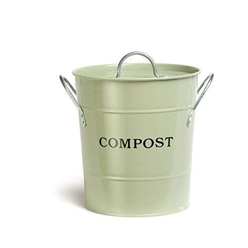 Exaco Trading Co. Exaco CPBG01 2-in-1 Soft Green Kitchen Compost Bucket