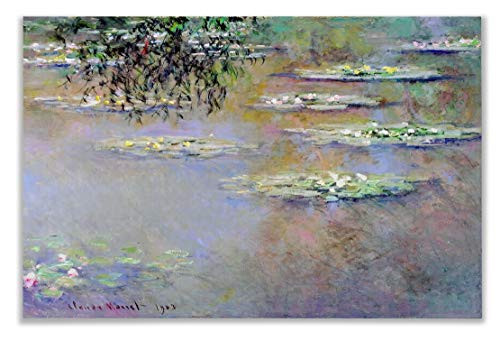 Monet Wall Art Collection Water Lilies, 1903 01 by Claude Monet Canvas Prints Wrapped Gallery Wall Art | Stretched and Framed Ready to Hang 24X32, Monet Wall Art Collection Water Lilies, 1903 01 by Claude Monet Canvas Prints Wrapped Gallery Wall Art | Stretched and Framed Ready to Hang 24X32,