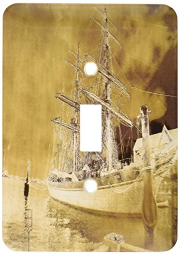 3dRose Lsp_11545_1 Galvestons Elissa Tall Ship Single Toggle Switch