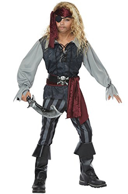 Sea Scoundrel Boys Costume Black/Gray