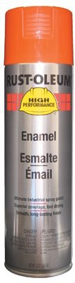 Rust-Oleum V2156838 High Performance Enamel Spray Paint- Equipment Orange