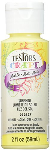 TESTOR Sun ACR 292427A 2OZ Sunshine Matte Acrylic Paint