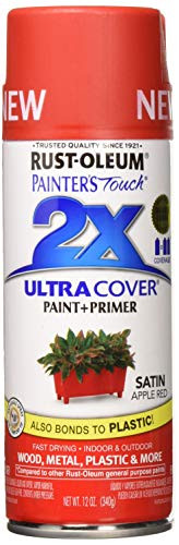 Rust-Oleum 315396 Painter's Touch Multi Purpose Spray Paint, 12 oz, Apple Red