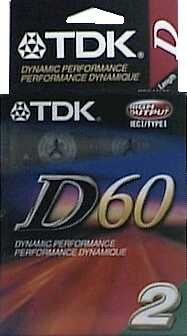 Pk/2 x 12: Tdk Normal Bias 60 Minute Cassette Tapes (D-60L2)