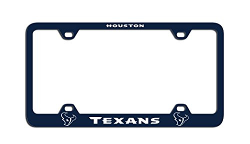 NFL Houston Texans Laser License Plate Frame, Team Color