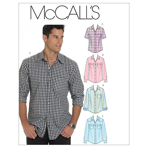 McCall's Patterns M6044 Men's Shirts, Size XM (SML-MED-LRG) McCall's Patterns M6044 Men's Shirts, Size XM (SML-MED-LRG)