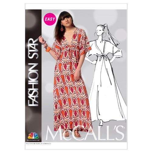 McCall Patterns M6552 Misses' Dress, Size Y (XSM-SML-MED)