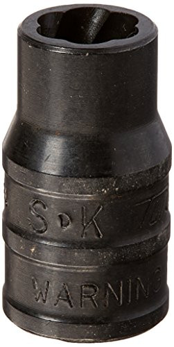 SK Hand Tool 809 9.5mm 3/8-Inch Standard Drive Socket Turbo, 3/8-Inch